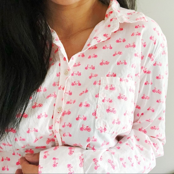 Merona Tops - Merona • bicycle print button down top